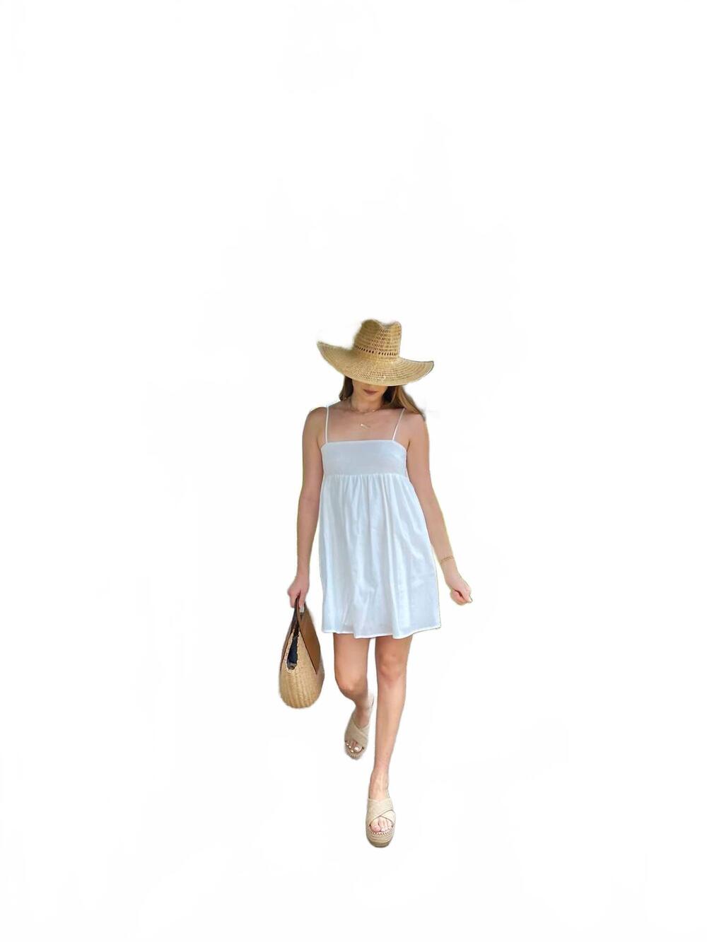 NEW HYFVE little mini dress in white